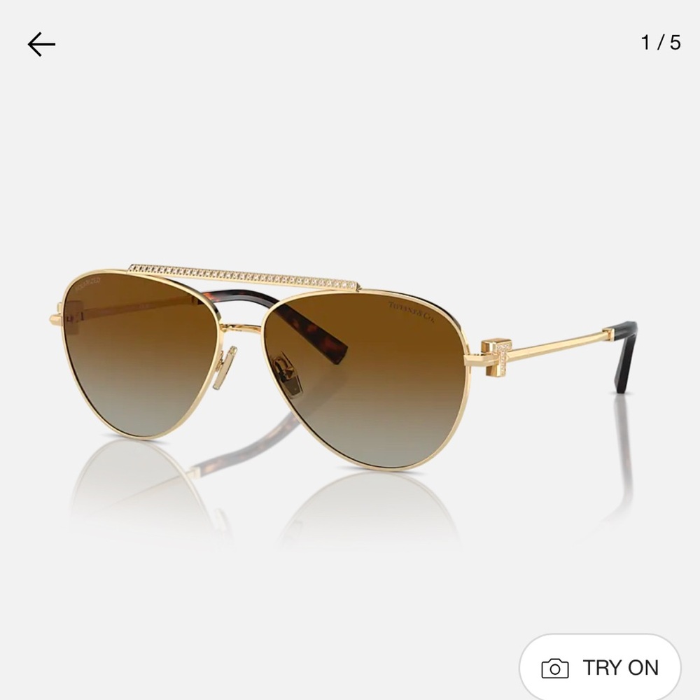 Tiffany & Co Diamond Sunglasses new in box